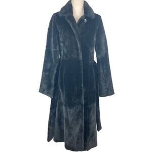 HiSO Genuine Sheepskin Reversible Coat with Belt - $3,500.